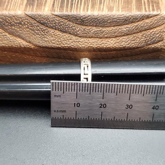 Size 6 925 Sterling Silver Greek Key Style Ring - Picture 6 of 7